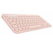 Teclado Logitech K380 Francés AZERTY Rosa AZERTY