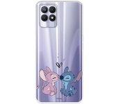 Funda Para Realme C11 2021 Oficial De Disney Angel & Stitch Beso - Lilo & Stitch