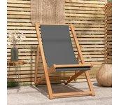 vidaXL Silla de jardín de teca 56x105x96 cm