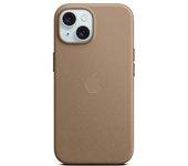 iphone 15 plus woven case taupe