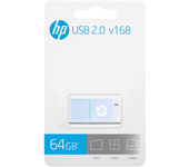 USB 2.0 HP 64GB x168 AZUL