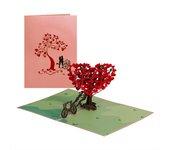 Generic Tarjeta Regalo San Valentín Árbol Corazón Pop-up 3D - Diseño único