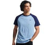 Camiseta para Hombre SUPERDRY (S - Algodón - Azul)