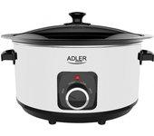 Adler AD 6413r Slow cooker, 5.8L, White Adler