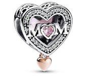 Charm Pandora Mamá & Corazón Dos Tonos - 782653C01