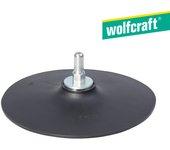 Plato de goma para taladro wolfcraft