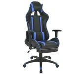 Silla de oficina VIDAXL Azul Cuero artificial