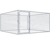 Perrera De Exterior De Acero Galvanizado 2x2x1 M Vidaxl