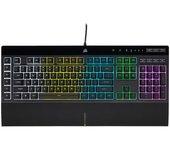 Corsair K55 RGB PRO Gaming Keyboard, RGB LED - Black