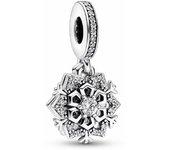 Charm colgante Pandorao Doble Copo de Nieve Brillante