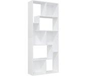 Librería blanca 67x24x161 cm madera multicapa