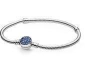 Pulsera  Pandora Cierre Disco Azul Brillante 599288C01-18