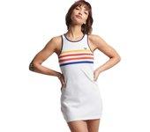 Superdry Vestido Vintage Stripe Vest Blanco