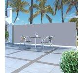 vidaXL Toldo lateral retráctil 160x500 cm gris