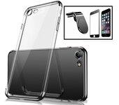 Kit Funda, Protector 5D y Soporte Magnético Coche iPhone 8 SlimArmor Negro