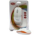 raton 3free optico mcm101 blanco naranja usb