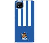 Funda para Realme C11 2021 del Real Sociedad de Fútbol Real rayas verticales  - Licencia Oficial Real Sociedad de Fútbol