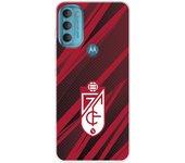 Funda para Motorola Moto G71 5G del Granada CF Escudo - Líneas Rojas y Negras  - Licencia Oficial Granada CF