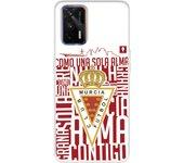 Funda para Realme GT del Real Murcia Escudo Fondo Blanco - Licencia Oficial Real Murcia