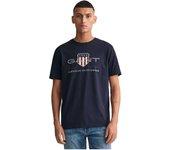 Camiseta de Hombre GANT Corta Azul (L)