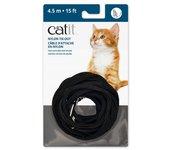 Catit Correa Extra Larga Negra para gatos 4,5m