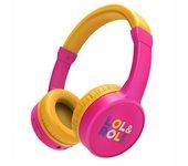 Lol&Roll Pop Kids Bluetooth Headphones Pink