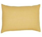 Funda de almohada - 50 x 70+5 cm lisa - ocre