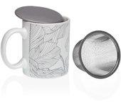 Taza con Filtro para Infusiones Versa Gris Gres