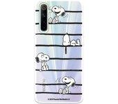 Funda para Realme 6 Oficial de Peanuts Snoopy rayas - Snoopy