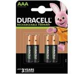 Pilas Recargables DURACELL AAA LR3     4UD 750 mAh (10 Unidades)