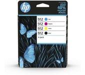 pack consumibles hp 912 c m y k