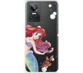 Funda para Realme GT Neo 3 Oficial de Disney Ariel y Sebastián Burbujas - La Sirenita