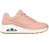 Skechers 73690_BLSH Zapatillas de mujer rosas en piel sintética 79672