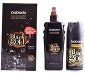 BABARIA BLACK GOLD AGUA DE COLONIA SPRAY 200 ml + DEO SPRAY 150 ML