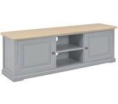 Soporte de TV de Madera Gris de 120x30x40 cm