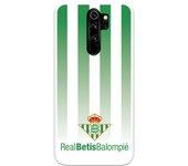 Funda para Xiaomi Redmi Note 8 Pro del Betis Fondo Rayas Verdiblancas - Licencia Oficial