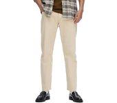 Pantalón vaquero Selected beige straight para hombre