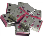 10 usb port locks pink no key