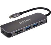 Hub USB D-Link DUB-2325 Gris