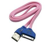 Pack de 5 uds Cable de conexión USB-A a conector de 30 pines, colores surtidos, para smartphones y tablets, Electro DH 38.436