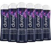 Lubricantes Durex Lote x6 50ml, para sexo seguro. Descubre el tuyo y disfruta. Original, Calor, Frescor. Fresa y Perfect Connection