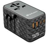 Adaptador Verbatim Negro Gris 100 W