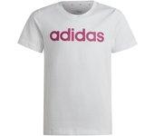 ADIDAS G LIN T CAMISETA NIÑA BLANCO/FUCSIA