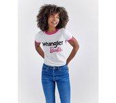 Wrangler Camiseta Manga Corta Ringer Blanco