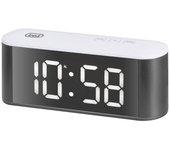 Reloj despertador trevi ec 883 bl blanco negro