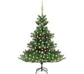 VidaXL Árbol de navidad con luces LED + bolas 120 cm