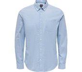 Camisa ONLY & SONS Algodón Hombre (S - Azul)