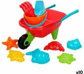 Set de Juguetes de Playa Colorbaby Carretilla Polipropileno (10 Unidades)