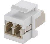 Goobay Keystone Conector de Fibra Óptica LC-Dúplex Blanco