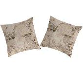 Funda de almohada (2) alain beige/gris 65x65(2) cm